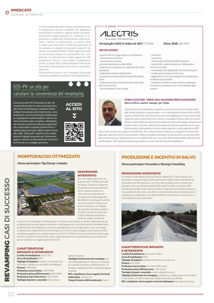 ECO-PV: un sito per calcolare la convenienza del revamping